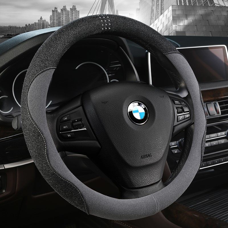 宝马方向盘套3/5翻毛皮