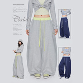 嘻哈跳舞抗皱显瘦休闲裤 CBXLAB街舞潮牌漫游撞色简约春季 运动裤 潮