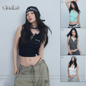 纯欲性感辣妹美式 CBXLAB街舞 凉感黑科技系列 背心kpop跳舞内搭女