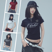 CBXLAB街舞 显瘦插肩上衣女 短袖 黑科技凉感系列 机能爵士辣妹修身