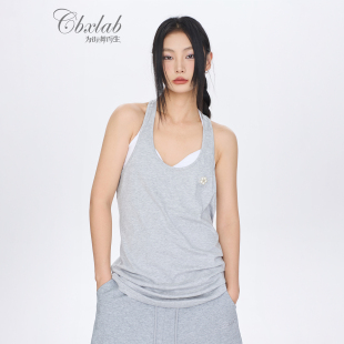 潮 云柔轻氧上衣爵士辣妹跳舞短袖 CBXLAB街舞潮牌春夏 高街灰系列