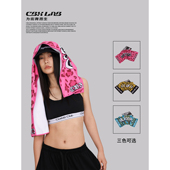 CBXLAB街舞潮牌嘻哈运动吸汗毛巾爵士跳舞饰品定制百搭美式 汗巾潮