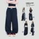 CBXLAB街舞潮牌藏青三杠嘻哈运动裤 潮 复古爵士舞跳舞长裤 夏季 美式