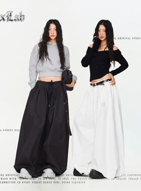 CBXLAB街舞潮牌oversize显瘦灯笼嘻哈长裤跳舞速干个性辣妹休闲裤