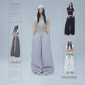 A版 高棉嘻哈美式 长腿裤 CBXLAB街舞潮牌 夏季 辣妹阔腿长裤 休闲裤