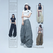 街头简约水洗休闲裤 CBXLAB街舞潮牌纯棉高街嘻哈重工运动裤 美式