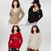 CBXLAB街舞潮牌 微宽松辣妹性感罩衫 正反两穿 云朵感丝滑慵懒长袖