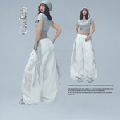 嘻哈甜酷辣妹休闲裤 CBXLAB街舞潮牌美式 速干蕾丝拼接爵士运动长裤