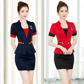 酒店桑拿按摩足浴技师工作服女夜场KTV沐足店美容服工衣套装 夏季