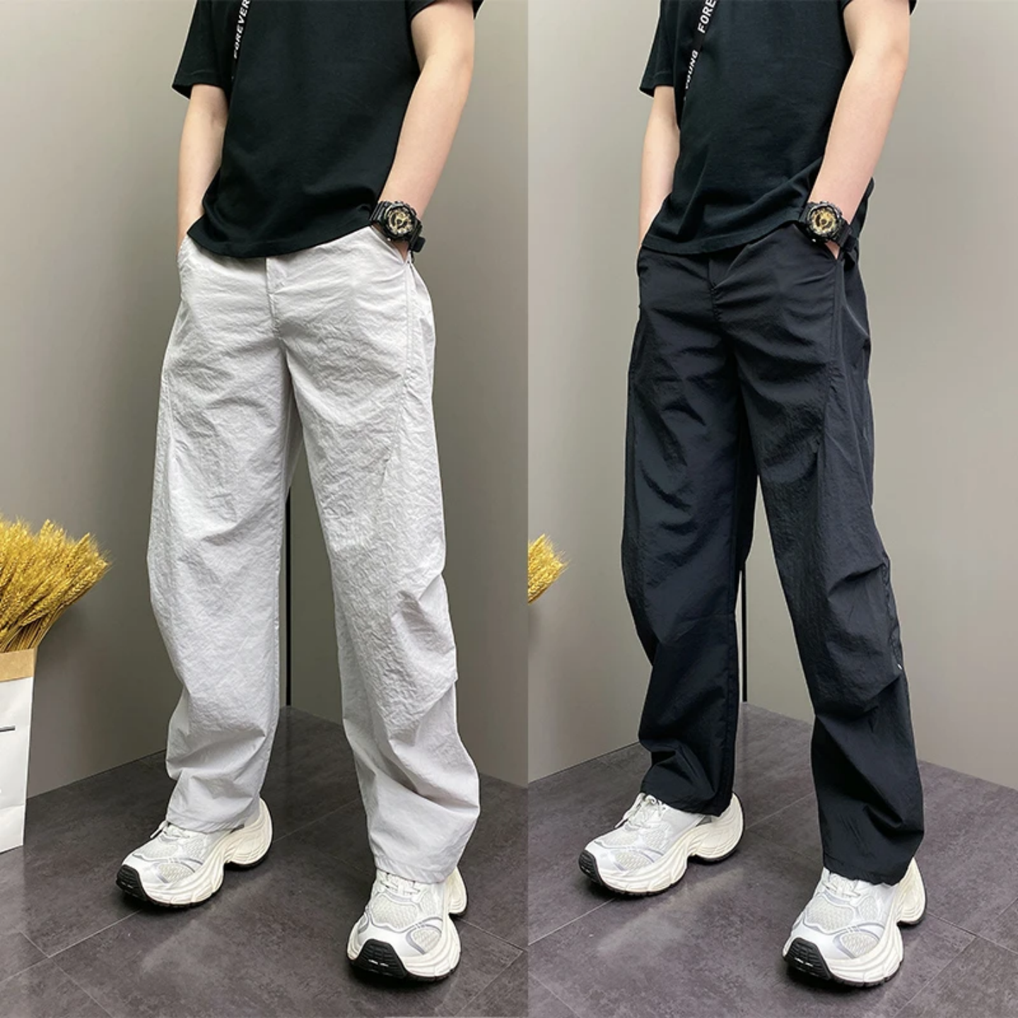 潮牌美式休闲男士夏季休闲裤