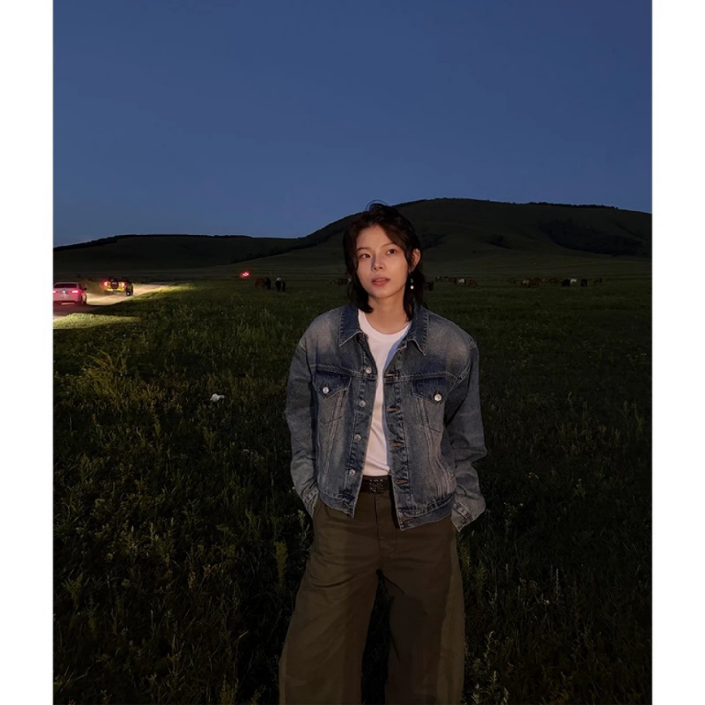 夹克复古水洗牛仔外套男春秋款