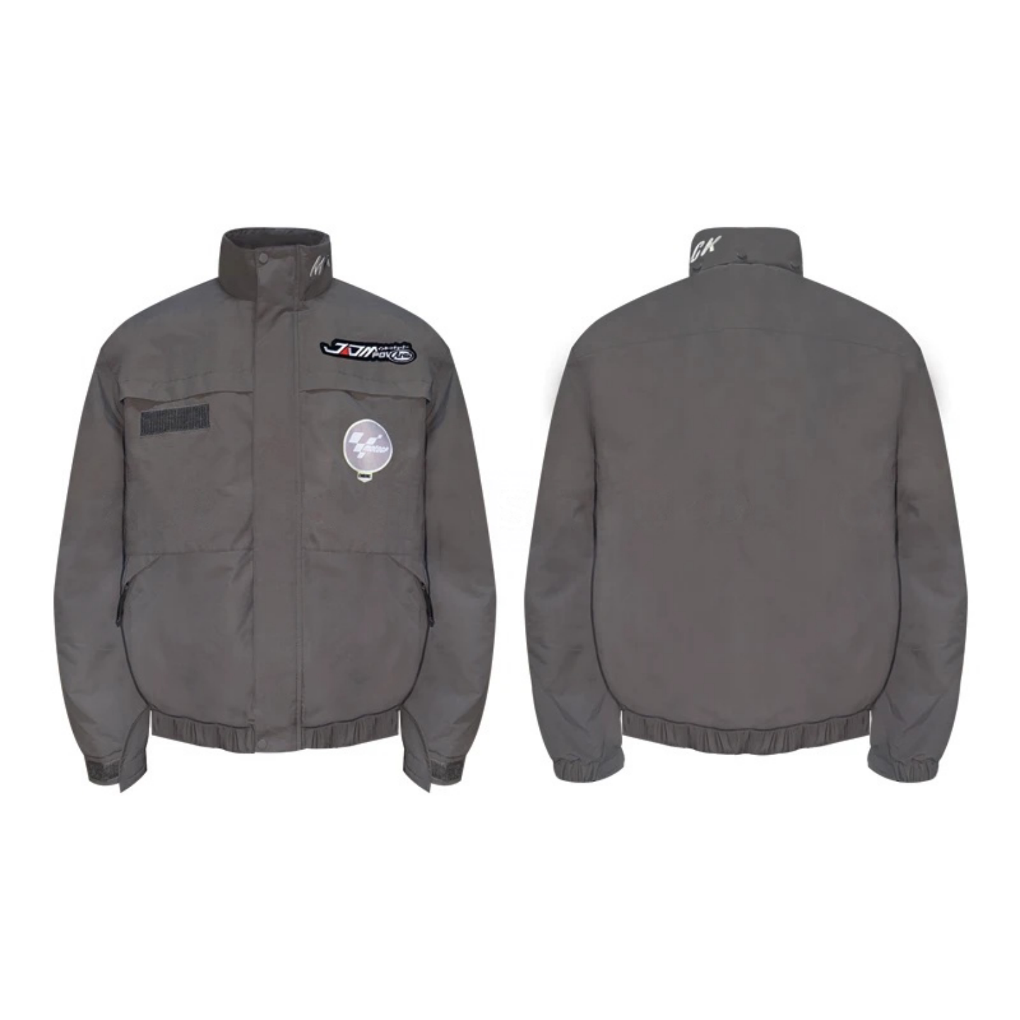 工装风立领机车夹克男士重磅冬季棉服多口袋设计感廓形通勤外套潮