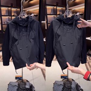 高品质定制秋季新款黑武士男士连帽卫衣外套时尚百搭休闲上衣男女