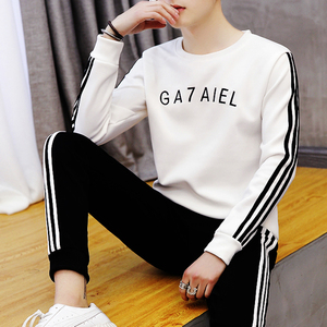 男士圆领长打底衫