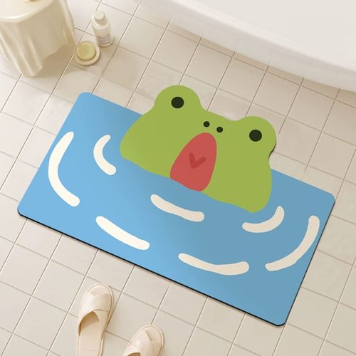 卫生间硅藻泥软垫吸水地垫浴室门垫家用厕所门口地毯可爱防滑脚垫