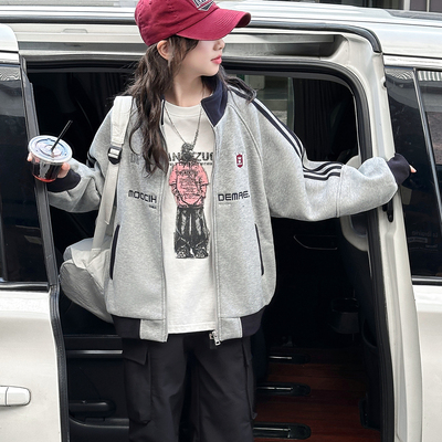 棒球服外套加棉立领加厚运动冬装