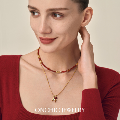 【所有姐姐的衣橱直播间】Onchic阳光小马项链新年马年毛衣链耳环