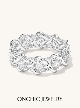 Onchic花影藤蔓戒指女轻奢高级感