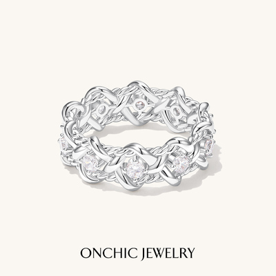 Onchic花影藤蔓戒指女轻奢高级感