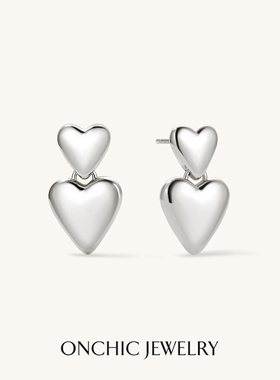 明星同款OnchicOR系列心也耳钉女爱心精致耳环小众设计大气高级感