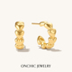 onchic小心诗爱心耳环女小众设计感高级耳钉质感精致ins风耳饰
