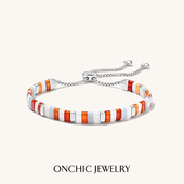 刘轩丞同款 Onchic小心诗秘境手链女红玛瑙情侣手串轻奢小众精致