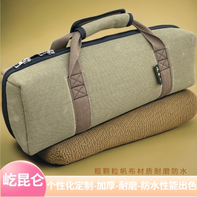 帆布渔具包大容量防水耐磨定制