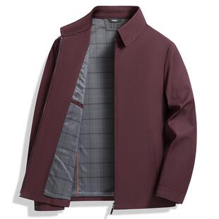 男士上衣外套喜公公结婚宴本命年红色婚礼服爸爸装春秋季新款夹克