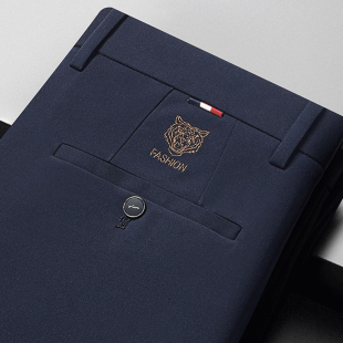 男士休闲裤长裤子春秋冬季中年爸爸装新款西裤穿搭配40岁50土男裤