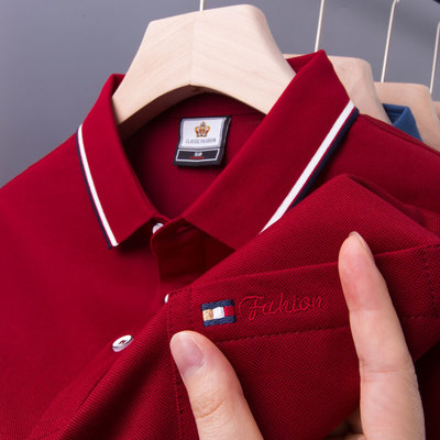 中年男士本命年口袋短袖