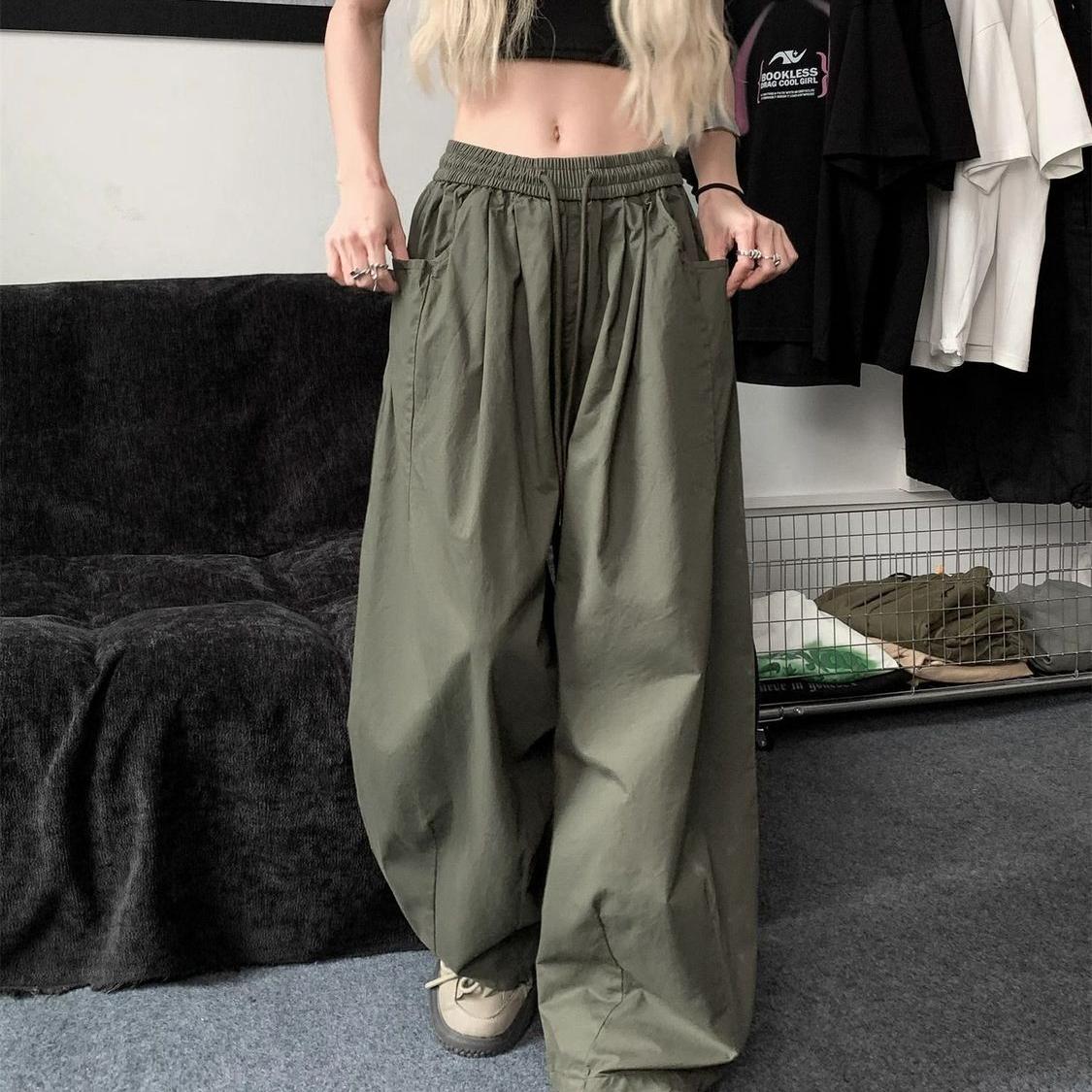 胖mm大码2-300斤酷拽工装裤男女