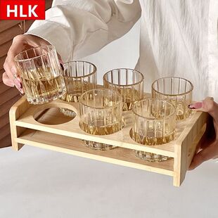 威士忌酒杯高颜值洋酒烈酒杯古典白兰地玻璃杯酒吧鸡尾酒啤酒杯子