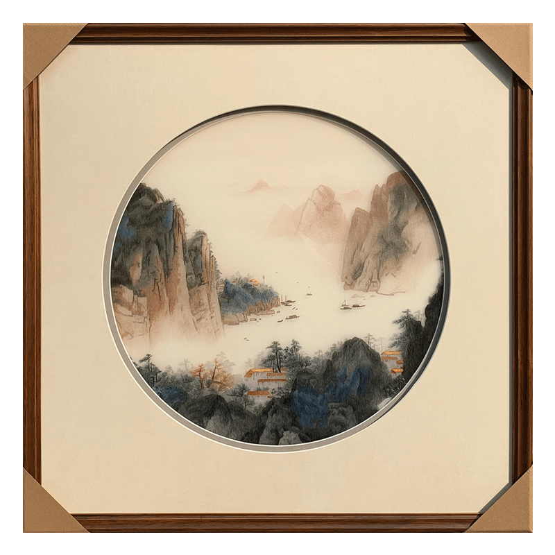 刺绣手工精品客厅装饰挂画苏绣