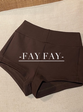 FAY【朱古力】辣妹高腰包臀短裤新款紧身通勤百搭包臀热裤