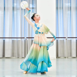 古典舞醉清波演出服女童飘逸中国风舞蹈服新款仙气剧目艺考服装