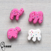 饰品动物饼干鞋 新款 扣卡骆驰 鞋 上装 Crocs配饰洞洞鞋 花