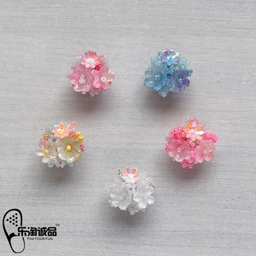 新款Crocs配饰洞洞鞋鞋花 鞋上装饰品DIY串珠花朵卡骆驰配件