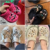 扣DIY装 小红书同款 花金属组合鞋 Crocs配饰洞洞鞋 饰配件卡骆驰 新款