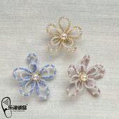 饰品DIY编织串珠花朵鞋 2026新款 上装 花鞋 扣卡骆驰 Crocs配饰洞洞鞋