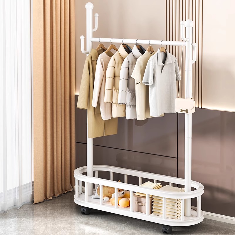 衣帽架臥室落地家用可移動衣架子