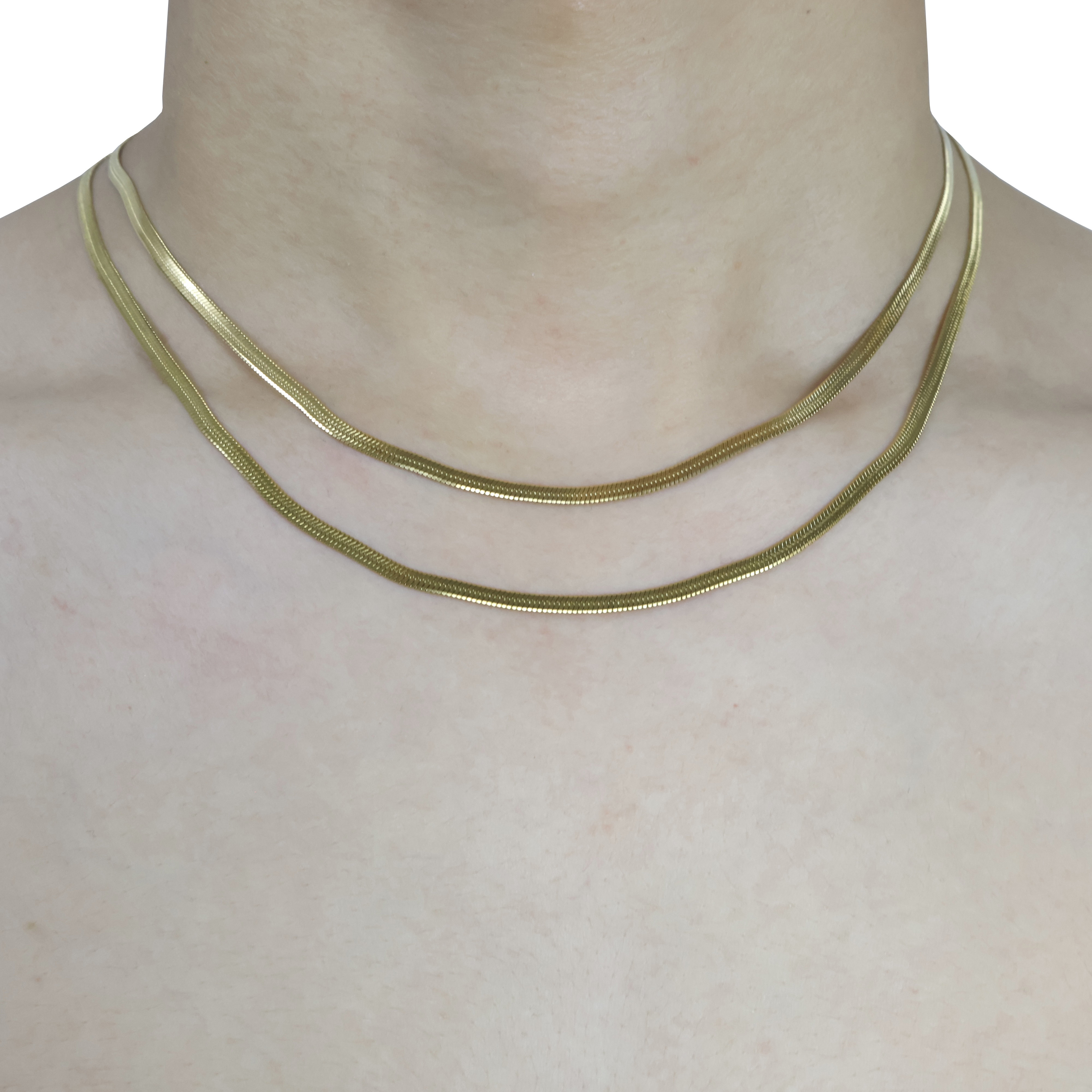 刀片项链男女潮蛇骨金色小众情侣简约百搭颈链运动健身短款锁骨链