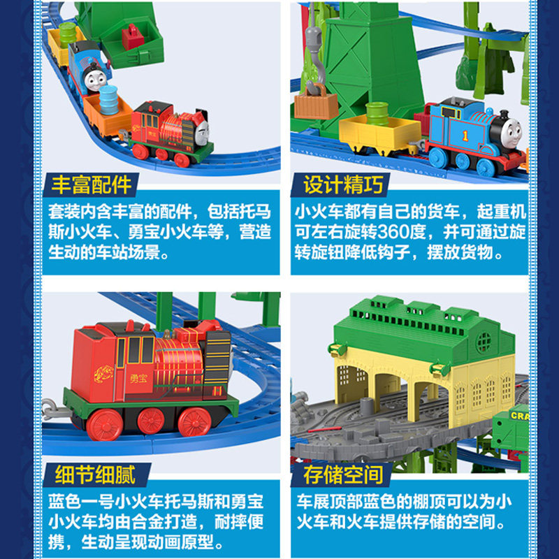 THOMAS ELECTRIC SERIES SUPER STATION SET THOMAS ORBIT BOY TOY EXTRA LARGE GIFT BOX FJK21