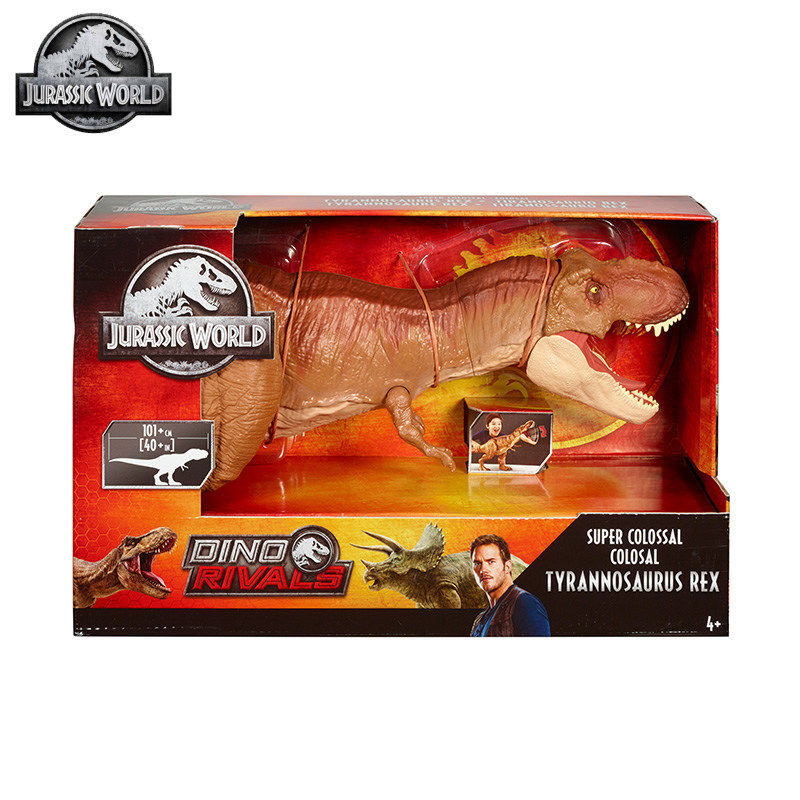 MATTEL 쥬라기 월드 2 초대형 1 미터 거대한 티라노사우루스 렉스 장난감 움직일 수 있는 공룡 모델 소년 FMM63