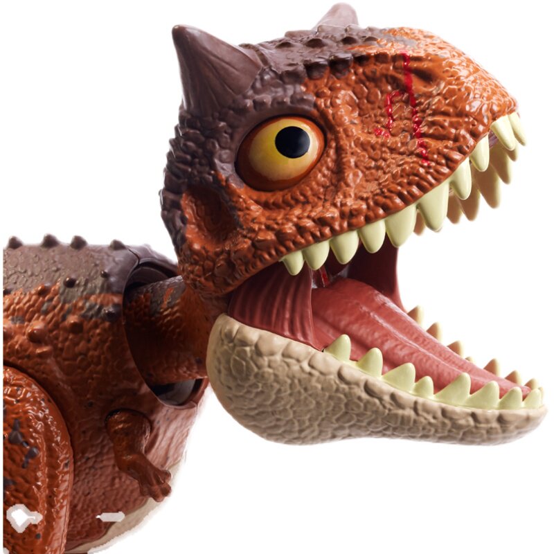 MATTEL JURASSIC WORLD Q 버전 인터랙티브 귀여운 황소 HBY85 소년 공룡 장난감 사운드 효과 인터랙티브 연결