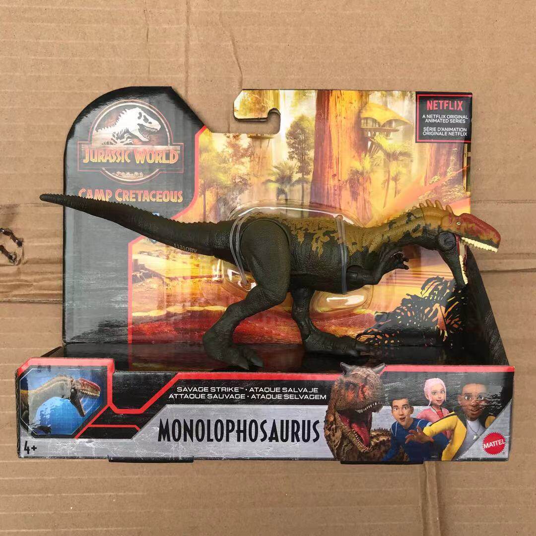 MATTEL JURASSIC WORLD 2 VELOCIRAPTOR STYXOSAURUS MONOCLAST 공동 이동식 공룡 장난감 GCR54