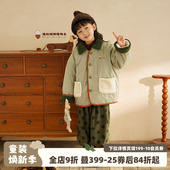 加厚宝宝摇粒绒外套洋气2025新款 砚台家童装 儿童棉袄女童棉服冬季