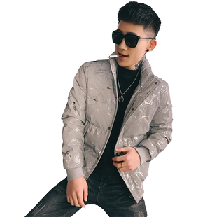精神小伙冬季痞帅炸街棉服2024潮牌棉衣男高级感百搭立领工装外套