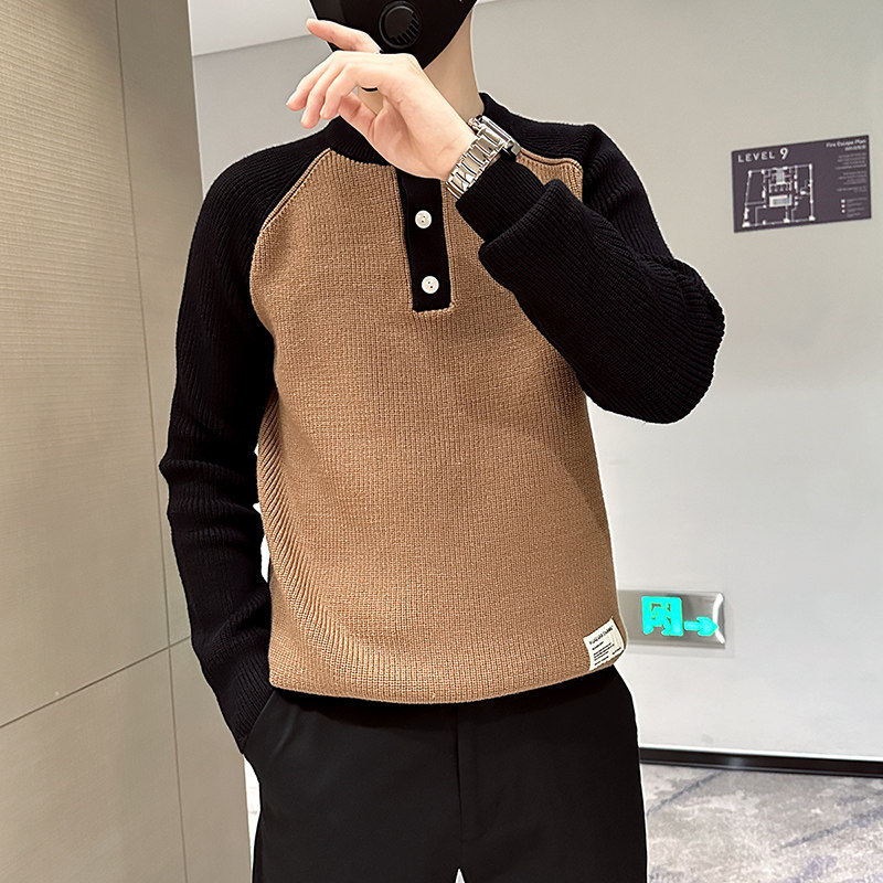 修身内搭男装打底针织衫上衣
