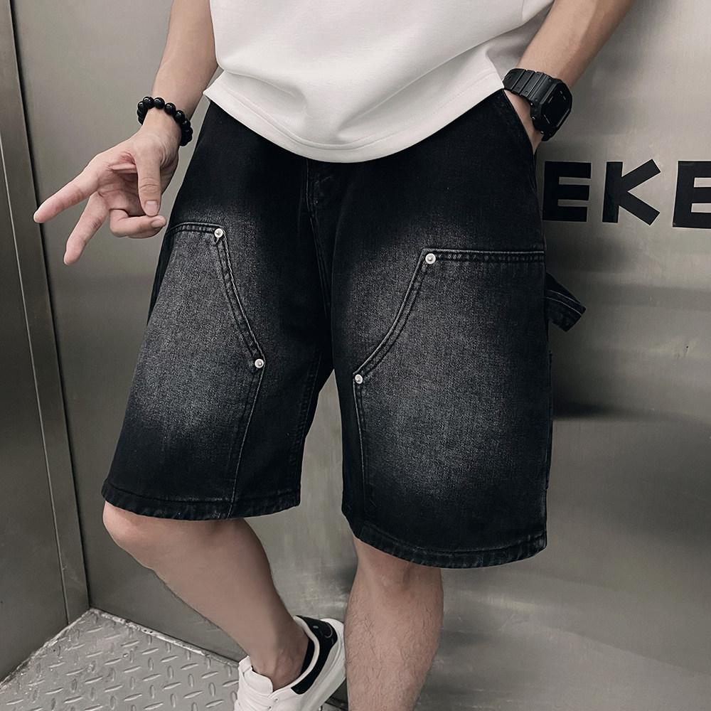 大裤衩黑色痞帅薄款中裤