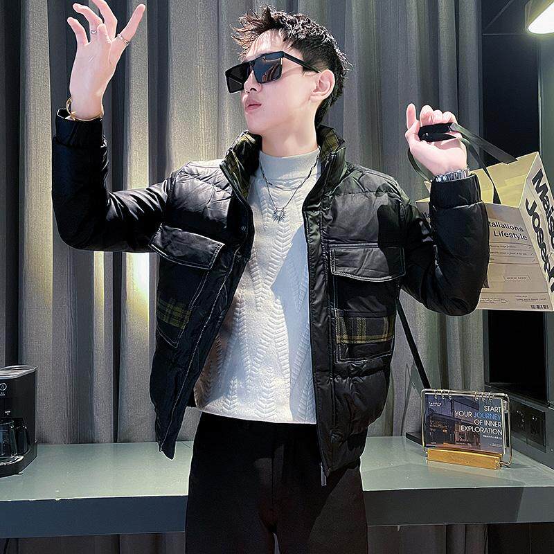 羽绒服2024新款痞帅大口袋棉衣